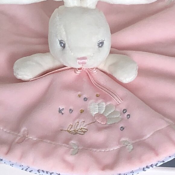 Kaloo Brand New Round Pink Rabbit Doudou /Lovey/Security blanket for Baby 0+ - Picture 6 of 9